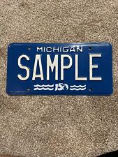 Michigan SAMPLE License Plate 150 Years picture