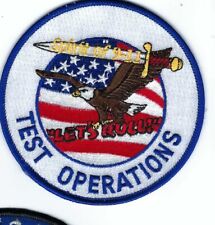 PATCH USAF 412th OPERATIONS GROUP TEST OPS  9-11 EDWARDS AFB      A picture