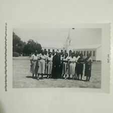 1960 Photo African American Ladies And Priest Front Of Catholic Church Louisiana picture