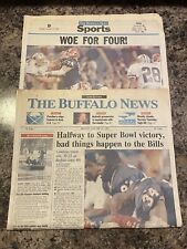 1994 Buffalo Bills v Dallas Cowboys Football Super Bowl Newspaper. picture