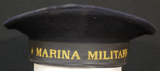 Cold War Italy Italian Navy 'Marina Militare' Wool Sailor's Cap Pork-Pie Style picture