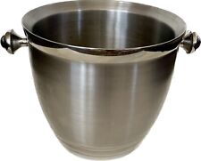 Ice Bucket Lenox Tuscany Classics Stainless Steel NO Lid Handles Barware 9