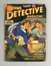 Dime Detective Magazine Pulp Oct 1940 Vol. 34 #3 GD/VG 3.0 picture