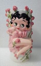 Vintage Rare Stunning Betty Boop & Rose Buds Vase 3 Dimensional by Vandor picture