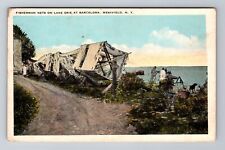 Westfield NY-New York, Fisherman Nets On Lake Erie, Antique, Vintage Postcard picture
