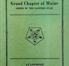 Order Of The Eastern Star 1936 Masonic Maine Grand Chapter Vol XIV PB Book E47 picture