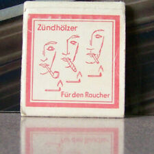 Rare Vintage Matchbook J4 Germany Zundholzer Faces Smoking Interesting Fur Den picture