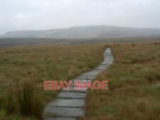 PHOTO  THE PENNINE WAY APPROACHING THE SNAKE PASS YOU CAN SEE THE A57 COMING UP picture