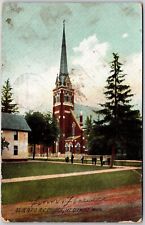 MT Clemens Michigan, 1908 Saint Peters R.C. Church Front View Vintage Postcard picture