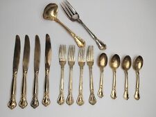 GODINGER Gold Plated Grand Master Silverware 14 Piece Set  picture