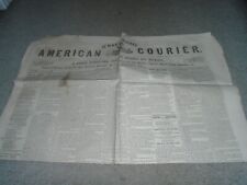 1848 American Courier Newspaper, Philadelphia PA picture