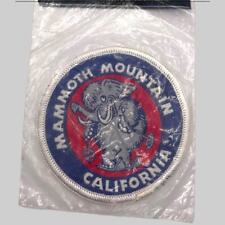 SEALED 1970 Vintage Mammoth Mountain PATCH CA Logo Badge Elephant Skiing USA, 3