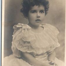c1910s Lovely Italian Royal Little Girl RPPC Principessa Jolanda Photo NRM A148 picture