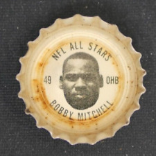 BOBBY MITCHELL 1966 COKE BOTTLE CAP NF ALL STARS 49 OHB picture