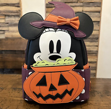 Loungefly x LASR Exclusive Disney Minnie Witch Cosplay Mini Backpack - Brand New picture