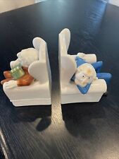 Vintage Sigma Muppets Waldorf & Statler Ceramic Bookends Very Rare picture