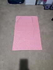 Vintage Feedsack Pink Gingham Check Novelty Feedsack, Unopened 36 X 21. picture