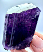123 Gram Transparent Violet Purple Scapolite Full Terminated Crystal @Afg picture