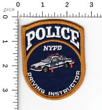 DRIVING INSTRUCTOR ---  NEW YORK POLICE HISTORICAL COLLECTIBLE OLDER PATCH DGLD picture