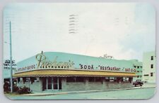 Parham's Restaurant Miami Beach Florida FL 1950 Postcard picture