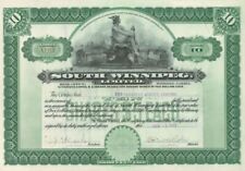 South Winnipeg, Limited - Winnipeg, Canada - 1913 dated Stock Certificate - Rail picture