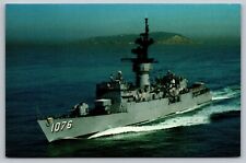 U.S.S. FANNING FF-1076 Navy Frigate Ship Postcard  (S1) picture