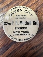 Vintage Tape Measure PR Mitchell Co Beautiful Woman New York Cincinnati picture