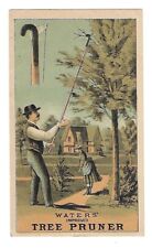 c1888 Victorian Trade Card Waters Tree Pruner, Thomas T. Miller, Easton Pa picture