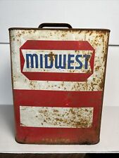 Vintage Midwest Oil Can 2 Gallon picture