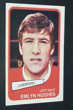 1968-1969 FOOTBALL CARD YELLOW #91 EMLYN HUGHES LIVERPOOL REDS SCOUSERS picture