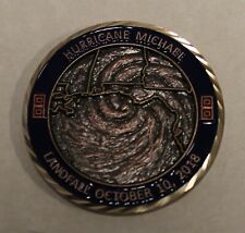 Hurricane Michael Emerald Gulf Coast True Grit Antque Copper Challenge Coin picture
