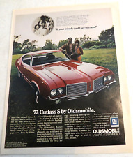 1971 Print Ad General Motors Oldsmobile '72 Cutlass S If your friends could picture