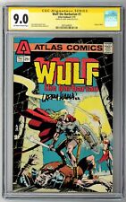 Wulf the Barbarian #1 CGC SS 9.0 (Feb 1975, Atlas-Seaboard) Signed by Larry Hama picture