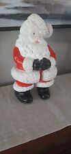 Vintage Ceramic Winking Santa Claus Atlantic Mold 15” Hand Painted Christmas picture