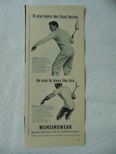 1946 MUNSINGWEAR Tennis Frank Rericha vintage art print ad picture
