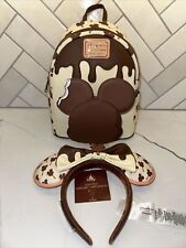 Mickey Scented chocolate Ice Cream Bar Loungefly Mini Backpack & Ears picture