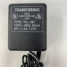Mr Christmas Holiday Skater Rock N Roll TRANSFORMIC TEL-481 Power Supply AC Plug picture