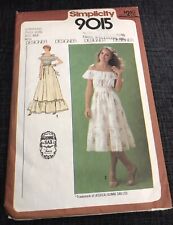 Vintage 1979 Simplicity #9015 GUNNE SAX Dress Pattern Sundress Sizes 6 & 8 picture