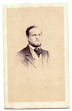 1880s 1890s Man with Beard in Suit CDV Alfred Billard Paris France Cabinet Card picture