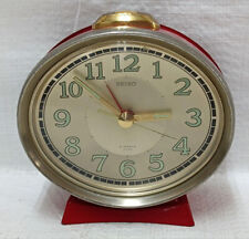 SEIKO Vintage Retro Hand Wound Alarm Clock  Japan picture