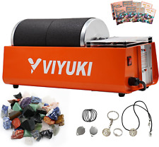 Xmas Professional Rock Tumbler Kit - Double Drum 6LB Lapidary Polisher for Adult picture