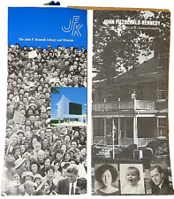 JFK Vintage Brochures Historic Site Library and Museum Lot of 2 Kennedy MASS picture