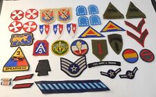 Vintage Military Patches Group of 42 Pieces picture