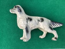 English Setter Dog Vintage Porcelain Figure Figurine 11 Inches picture
