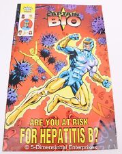 CAPTAIN BIO Are You At Risk for Hepatitis B? #1 Bio Comics MERCK Bagged+Boarded picture