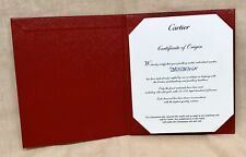 CARTIER Certificate of Origin Guarantee Jewellery Watch 18k Gold Diamonds OEM / picture