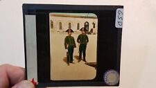 Colored Glass Magic Lantern Slide GSD ITALIAN TROOPS SOLDIERS GUARD picture