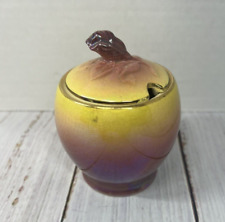 Antique Royal Winton Grimwades Lusterware Jam Sugar Jar Dish Covered Lid READ picture