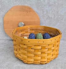 Longaberger Dealers Choice Gaming Basket Lid & Protector Bunko Poker Chips Cards picture