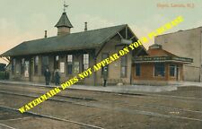 Erie RR Northern Branch Leonia NJ station REPRODUCTION from postcard picture